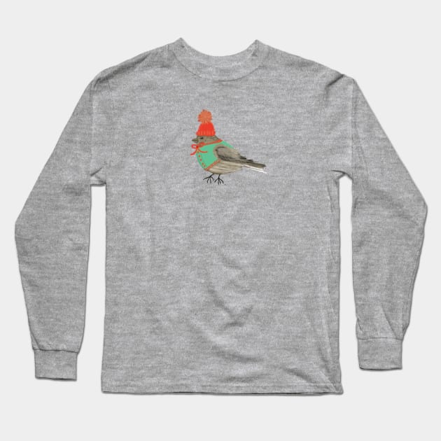 Cutie House Finch Long Sleeve T-Shirt by EmilyLaurelHarris